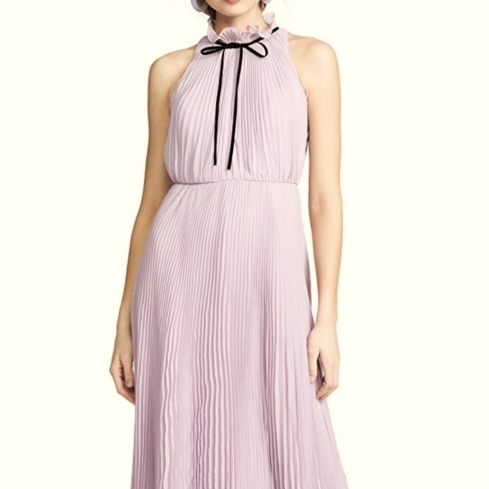 Jill Jill Stuart Pleated Tie Neck Gown Size 2